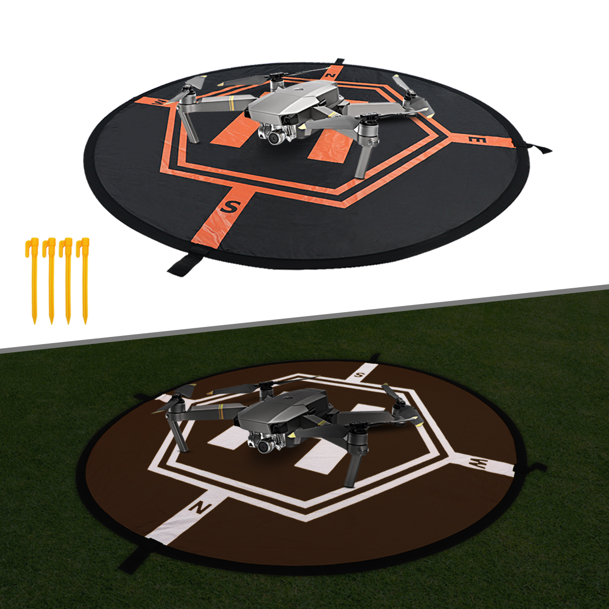 Landing Pad Drone DJI Helipad Reflective Foldable 75CM for RC